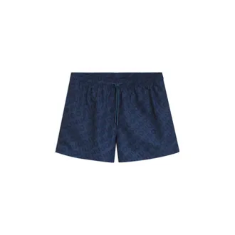HUGO BOSS Quick-dry swim shorts with logo print