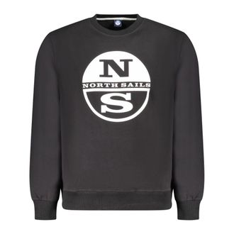 North Sails Sweatshirts, male, Black, Size: 2XL Long Sleeve Sweatshirt