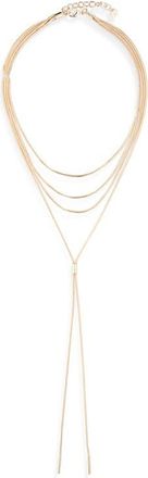 Nordstrom Snake Chain Layered Y-Necklace in Gold at Nordstrom