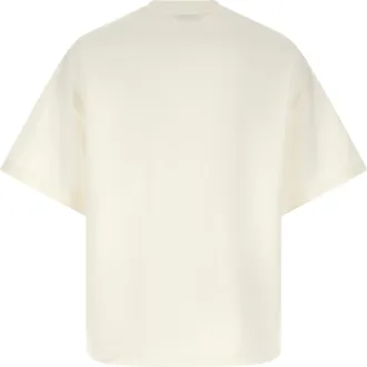 Jil Sander Logo-Print Cotton T-Shirt - Cream