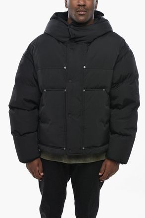 Dsquared2 Mixed Cotton Padded Jacket ICON with Hood Dsquared2