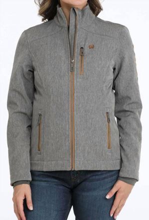 Cinch Womens Concealed Carry Softshell Jacket In Charcoal