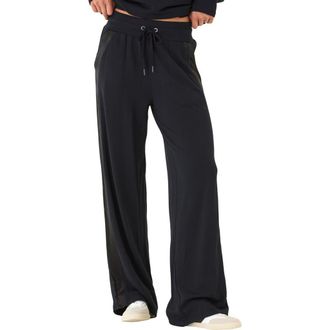 Threads 4 Thought Diane Fleece Wide Leg Sweatpants in Black at Nordstrom, Size X-Large
