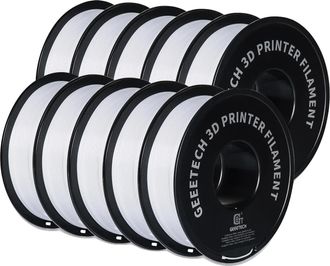 OEM Filamento 3d, Biodegradable, Acabado Sedoso, Petg Blanco, 10 Kg