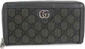 Gucci Gray Pvc Long Wallet (Bi-Fold) (Pre-Owned)