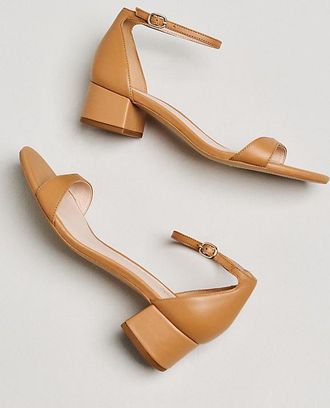 Maeve Ankle-Strap Low Block Heels