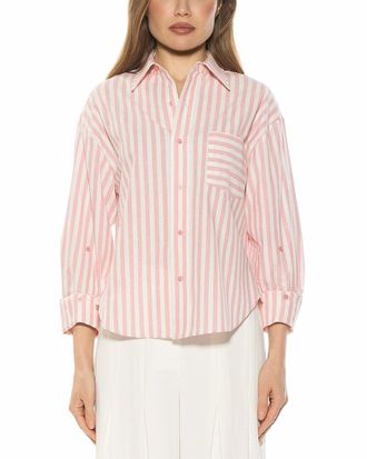 Alexia Admor Tammi Linen-Blend Shirt