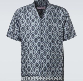 Orlebar Brown Maitan printed silk shirt