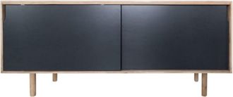 Decoclico Aparador de madera de mango negro