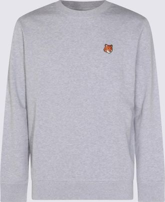 Maison Kitsuné Light Grey Cotton Sweatshirt