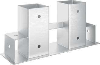 vidaXL Ayuda Para Apilar Le&ntilde;a 12 Pcs Plateado 34 X 10 X 15 Cm Acero Vidaxl