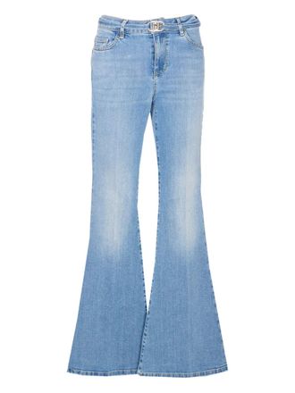 Liu Jo Flared jeans met ceintuur - Blauw