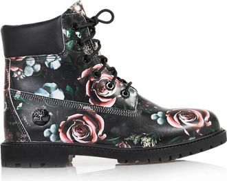 Timberland Floral Heritage Cupsole Boots - Dames - Veterlaarzen - Veelkleurig - 40 EU - Leer - Schoenen