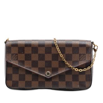 Louis Vuitton Tweedekans Damier Ebene Pochette Felicie