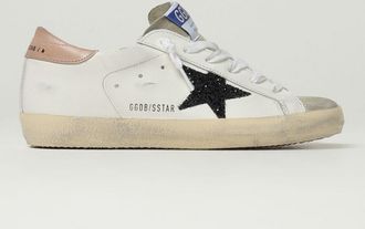 Golden Goose Sneakers Super-Star Golden Goose in pelle e glitter