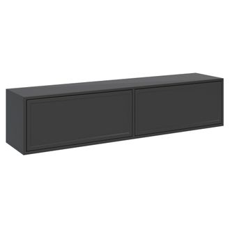 Selsey Selsey Velveto - Mueble Tv Flotante 2 Puertas - Negro - 140 Cm