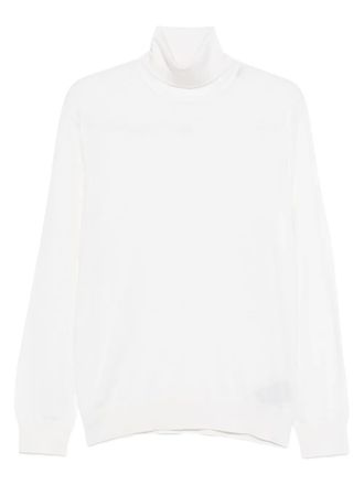 Ermenegildo Zegna roll-neck long-sleeve sweater - men - Cashmere/Silk - 52 - White