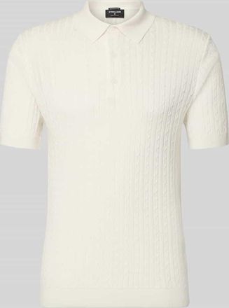 Strellson Regular Fit Poloshirt aus reiner Baumwolle Modell ADRIAN-CA in Offwhite, Gr&ouml;&szlig;e XXL