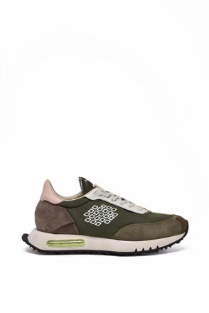 Bepositive Leather/Polyester Sneakers - Military Green