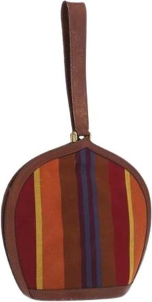 Celine Pre-owned Clutches, female, Multicolor, Size: ONE SIZE Pre-owned Canvas Clutch