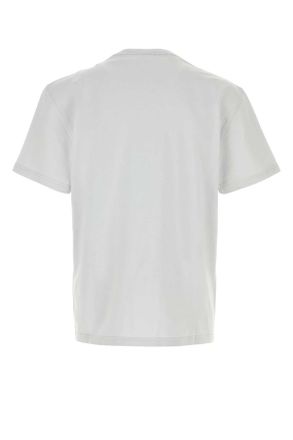 Alexander McQueen Mens Light Grey Cotton T-Shirt Stone Exterior Exterior: T-shirts And Polos
