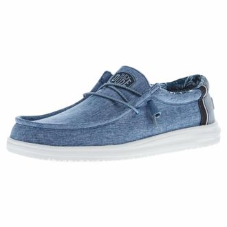 Hey Dude Mens Wally H2O Loafers In Blue Overcast