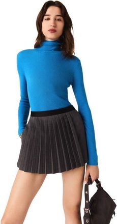 Maje Second-skin sweater with a high neck in Turquoise at Nordstrom, Size X-Small