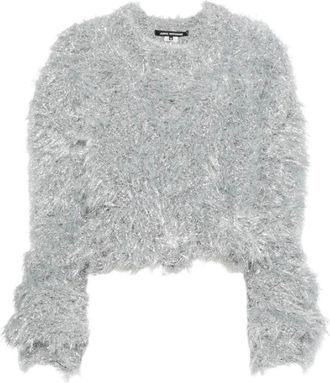 Junya Watanabe Tinsel Cropped Knit - - Knitwear - Donna - Grigio - M