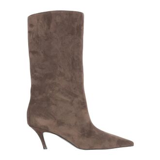 Amina Muaddi Heeled Boots, female, Brown, 3 UK, Heeled Boots