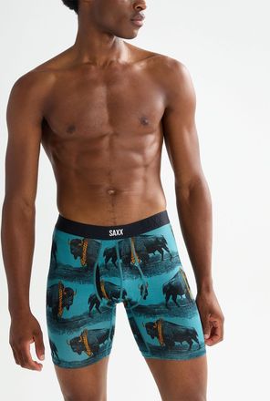 Saxx Mens 6 bison with chain boxer brief VIBE XTRA