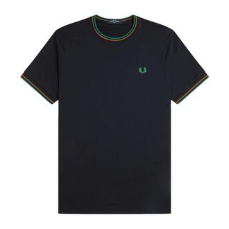 Fred Perry Heren, Tops, Blauw, Maat: 2XL Katoen