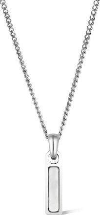 Vincero Mens Birthstone Tag Pendant Necklace in Silver/june/moonstone at Nordstrom