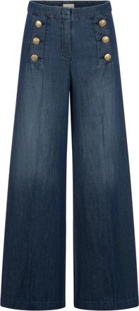 Seductive Zomer Wide Leg Jeans - Dames - Loose Fit Jeans - Blauw - XL - Denim - Jeans