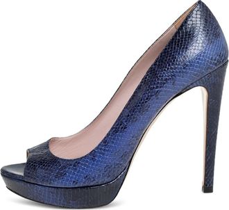 Miu Miu Pumps a punta aperta 125mm - Blu