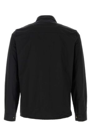 C.P. Company Mens Black Gabardine Jacket Exterior: Cotton Giubbini