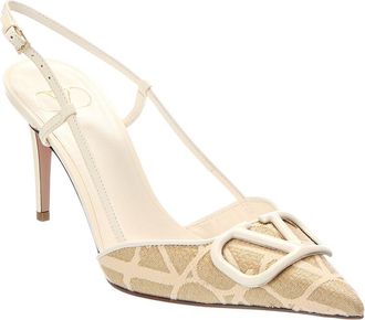 Valentino Vlogo Signature Leather Pump