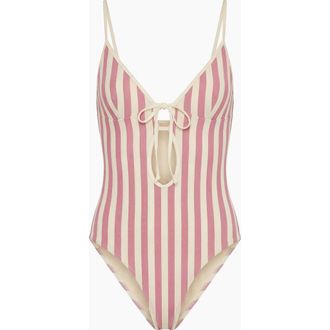 Onia Soleil One-Piece Swimsuit in Rose/Vanil at Nordstrom Rack, Size Large