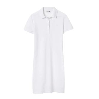 Lacoste Dames, Jurken, Wit, Maat: M Piqu&eacute;