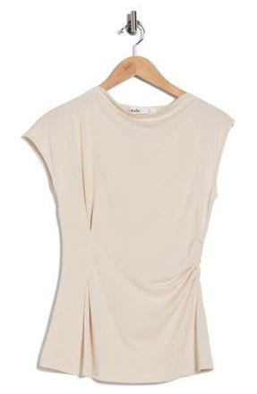 Elodie Asymmetric Draped Top in Creme at Nordstrom Rack, Size X-Small