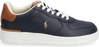 Polo Ralph Lauren Schoenen, Heren, Zwart, 40 EU, Leer, Masters Court Leren Sneaker
