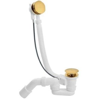 OEM Desag&uuml;e De Ba&ntilde;era De 65 Cm Con Sif&oacute;n De Alto Caudal Ajustable, Placa De Cubierta Met&aacute;lica Y Tap&oacute;n De Desag&uuml;e Extra&iacute;ble