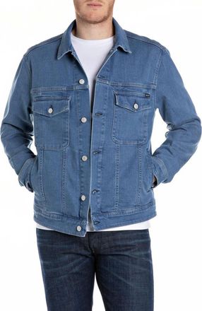 Replay Jassen, Heren, Blauw, 2Xl, Denim, Mv 868 Denim Jacket