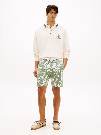 Tommy Hilfiger Mens Regular Fit 7 Tropical Print Short - Desert Olive - M