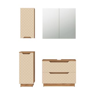 Vicco Conjunto De Muebles De Ba&ntilde;o Lotta, Cachemira, 4 Piezas, Vicco