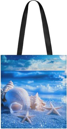 Generic Beach Seashell Tote Bag for Women Men Shoulder Bags Purses Pouch Handbags