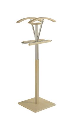 HERDASA Gal&aacute;n de noche doble de madera de haya natural 110x47x34 cm