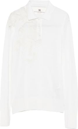 Ermanno Scervino Polo con decorazione - Bianco