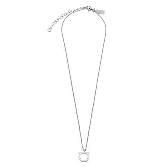 Ferragamo Accessoires, Dames, Grijs, ONE Size, Gancini Necklace