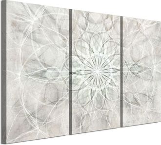 OEM Cuadro Sobre Lienzo Italiano De 90 X 60 Cm, Tr&iacute;ptico - Estilo Boho - Fondos Y Estampados Cuadro Sobre Lienzo Italiano De 120 X 80 Cm, Tr&iacute;ptico - Estil