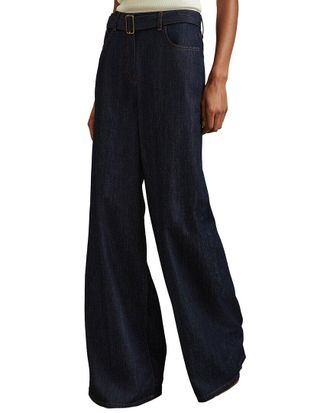 Reiss Luca Belted Wide Leg Jean